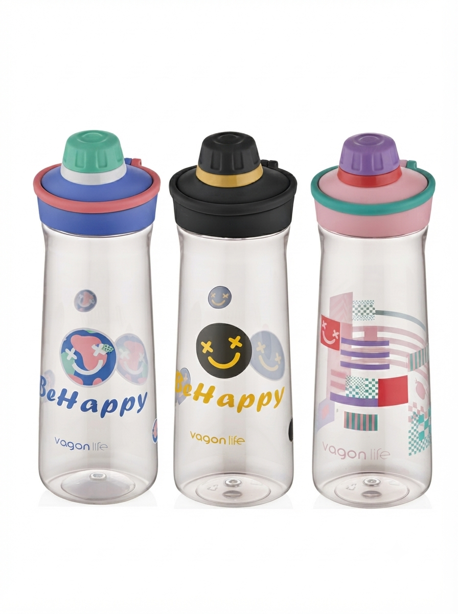 Vagonlife Desenli Su Matarası 650 ml (VGN0808) | Makrongame
