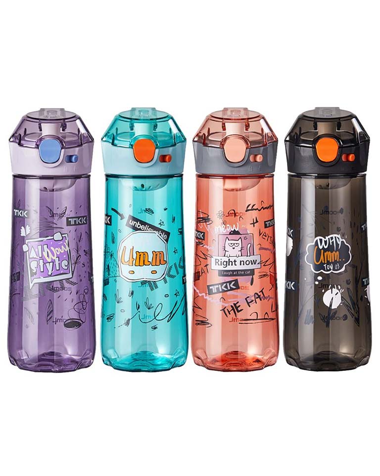 Vagonlife TKK 400 ml Desenli Tritan Su Matarası (T1008-400 ML) | Makrongame
