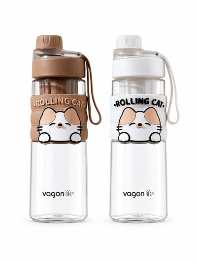 Vagonlife Silikon Gövdeli Su Matarası 600 ml (VGN2020) | Makrongame