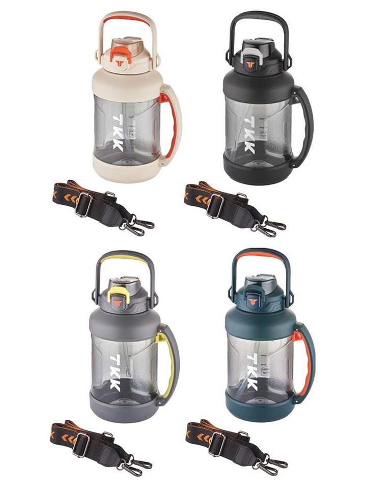 TKK 2000 ml Boyun Askılı Tritan Su Matarası (T1028) | Makrongame