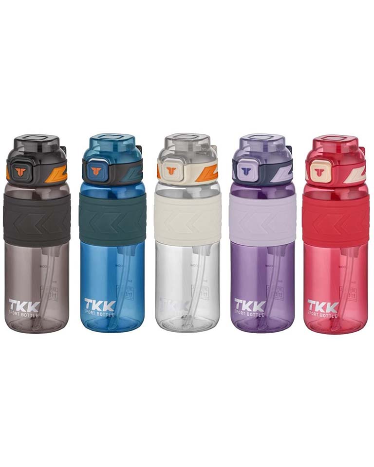 TKK 600 ml Silikon Gövde Tritan Su Matarası (T1019-KARMA) | Makrongame