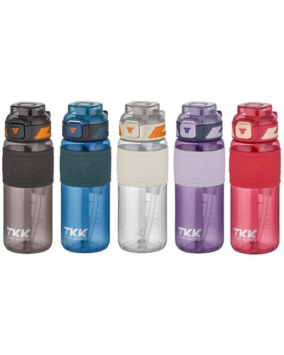 TKK 600 ml Silikon Gövde Tritan Su Matarası (T1019-KARMA) | Makrongame