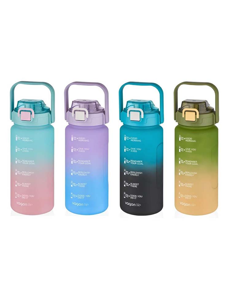 Vagonlife 2000 ml Soft Touch Motivasyon Su Matarası (VGN2214) | Makrongame