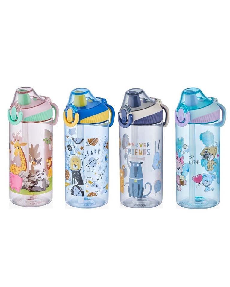 Vagonlife 500 ml Silikon Pipetli Tritan Su Matarası (VGN0305) | Makrongame