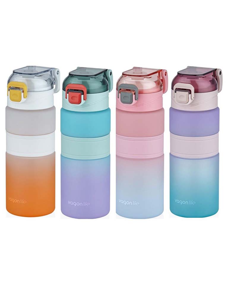 Vagonlife 600 ml Soft Touch Motivasyon Su Matarası (VGN2226) | Makrongame