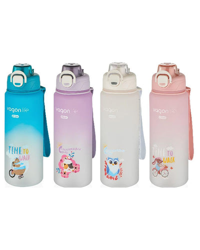 Vagonlife Soft Touch Sevimli Hayvan Figürlü Su Matarası 800 ml (VGN2352) | Makrongame