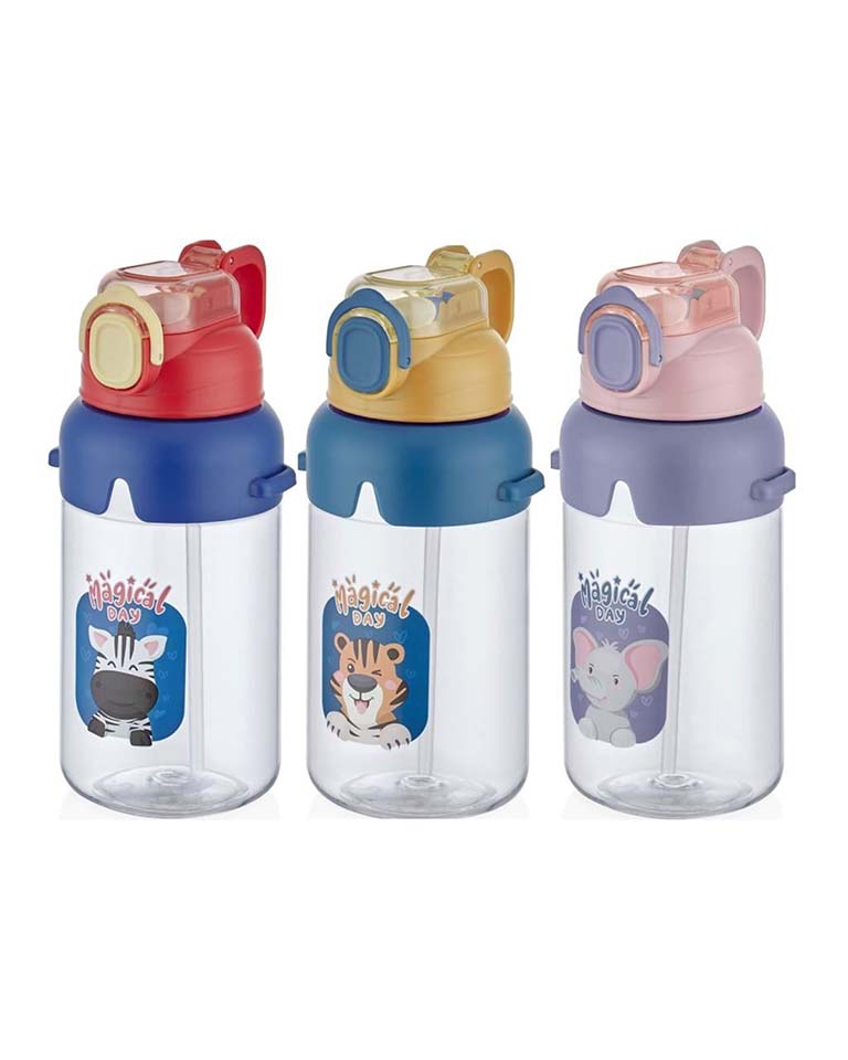 Vagonlife Boyun Askılı Pipetli Okul Su Matarası 650 ml (VGN2266) | Makrongame